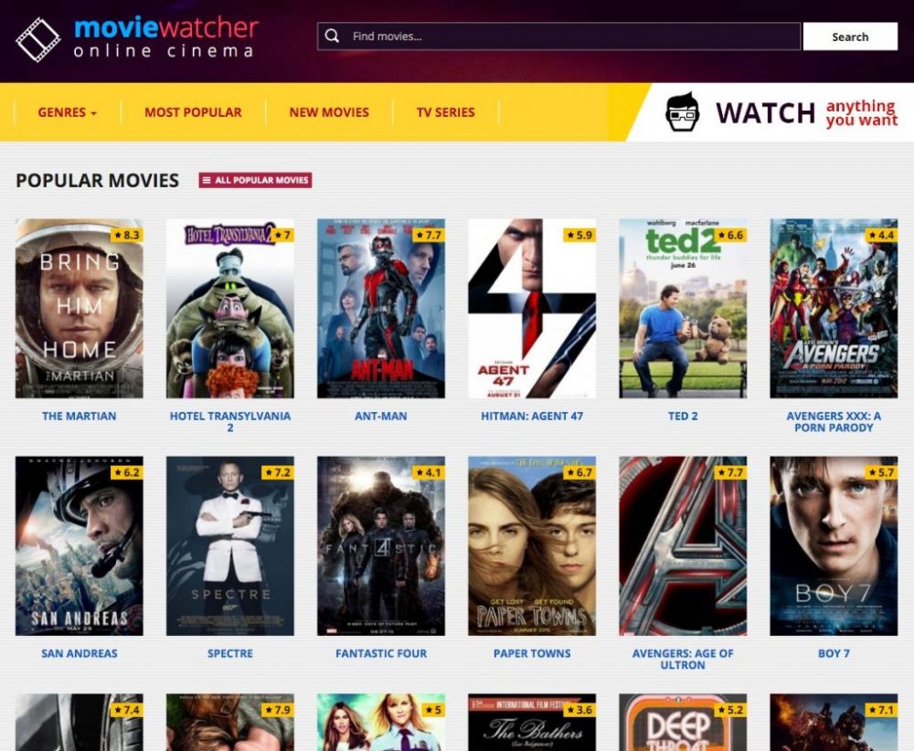 MovieWatcher Alternatives